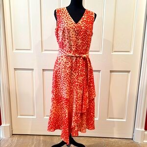 Elegant 100% silk Lafayette 148 Sleeveless Dress - NWT!